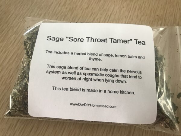 Sage "Sore Throat Tamer" Loose Leaf Tea Blend